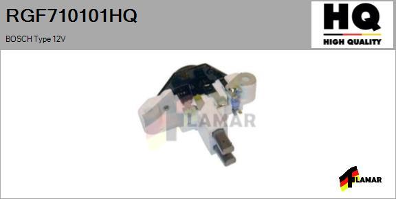 FLAMAR RGF710101HQ - Voltage regulator, alternator autospares.lv