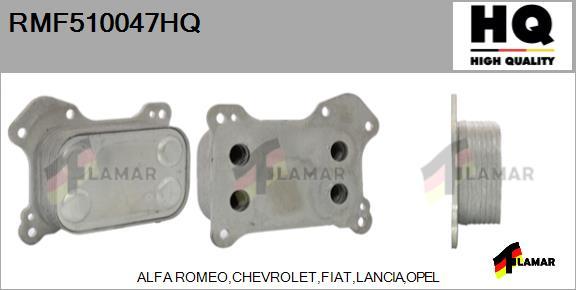 FLAMAR RMF510047HQ - Oil Cooler, engine oil autospares.lv