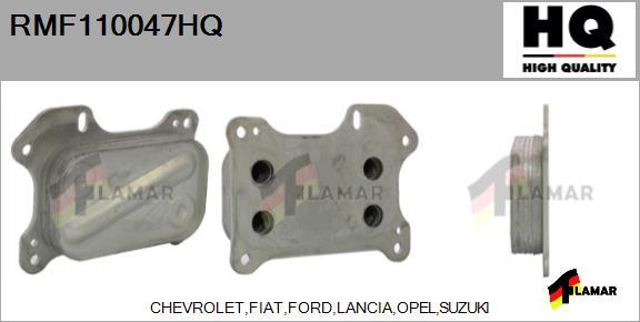 FLAMAR RMF110047HQ - Oil Cooler, engine oil autospares.lv