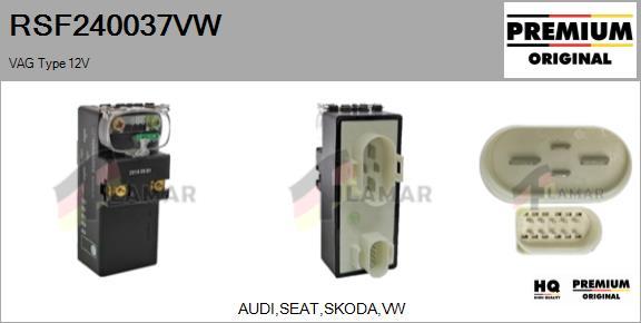 FLAMAR RSF240037VW - Control Unit, air conditioning autospares.lv