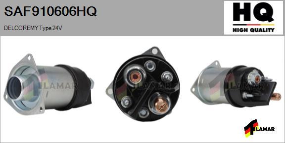 FLAMAR SAF910606HQ - Solenoid Switch, starter autospares.lv