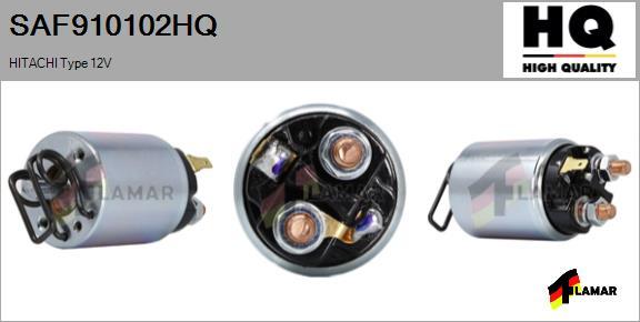 FLAMAR SAF910102HQ - Solenoid Switch, starter autospares.lv