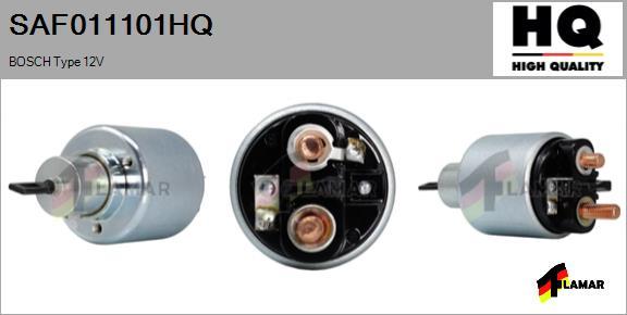 FLAMAR SAF011101HQ - Solenoid Switch, starter autospares.lv