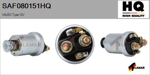 FLAMAR SAF080151HQ - Solenoid Switch, starter autospares.lv