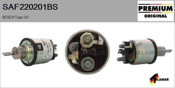 FLAMAR SAF220201BS - Solenoid Switch, starter autospares.lv