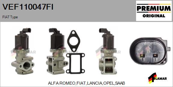 FLAMAR VEF110047FI - EGR Valve autospares.lv