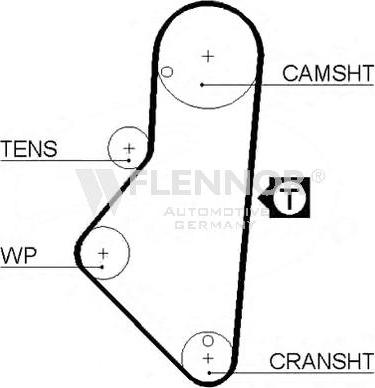 Flennor 4949V - Timing Belt autospares.lv