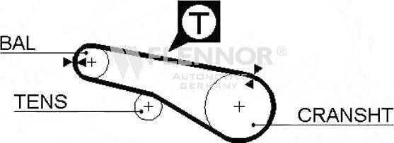 Flennor 4963V - Timing Belt autospares.lv