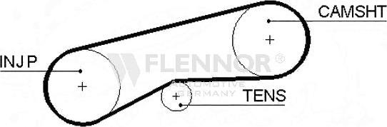 Flennor 4982 - Timing Belt autospares.lv