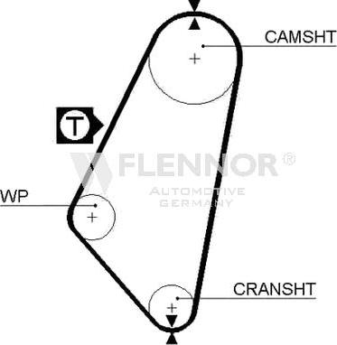 Flennor 4972 - Timing Belt autospares.lv