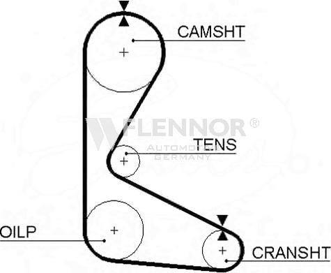 Flennor 4004 - Timing Belt autospares.lv