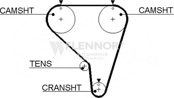 Flennor 4156V - Timing Belt autospares.lv