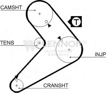 Flennor 4111 - Timing Belt autospares.lv