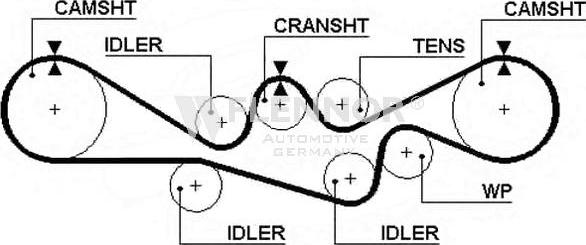 Flennor 4130 - Timing Belt autospares.lv