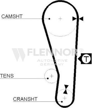 Flennor 4172V - Timing Belt autospares.lv