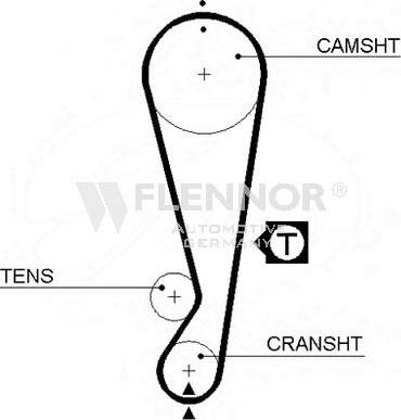 Flennor 4392V - Timing Belt autospares.lv