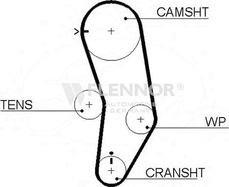 Flennor 4330V - Timing Belt autospares.lv