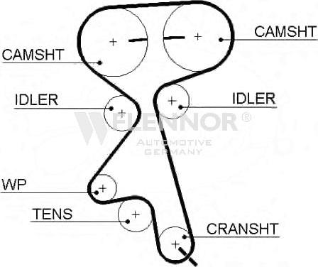 Flennor 4258V - Timing Belt autospares.lv