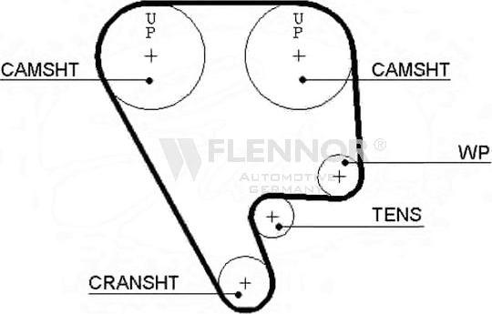 Flennor 4238V - Timing Belt autospares.lv