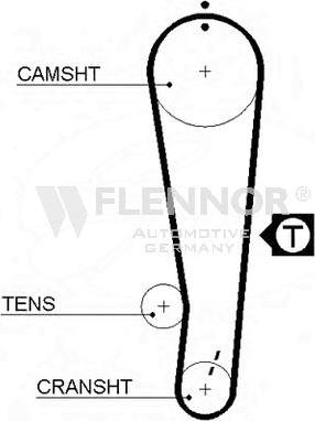 Flennor 4275V - Timing Belt autospares.lv