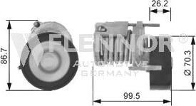 Flennor FA20904 - Pulley, v-ribbed belt autospares.lv