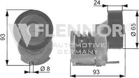 Flennor FA20936 - Pulley, v-ribbed belt autospares.lv