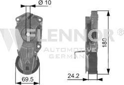 Flennor FA27699 - Pulley, v-ribbed belt autospares.lv