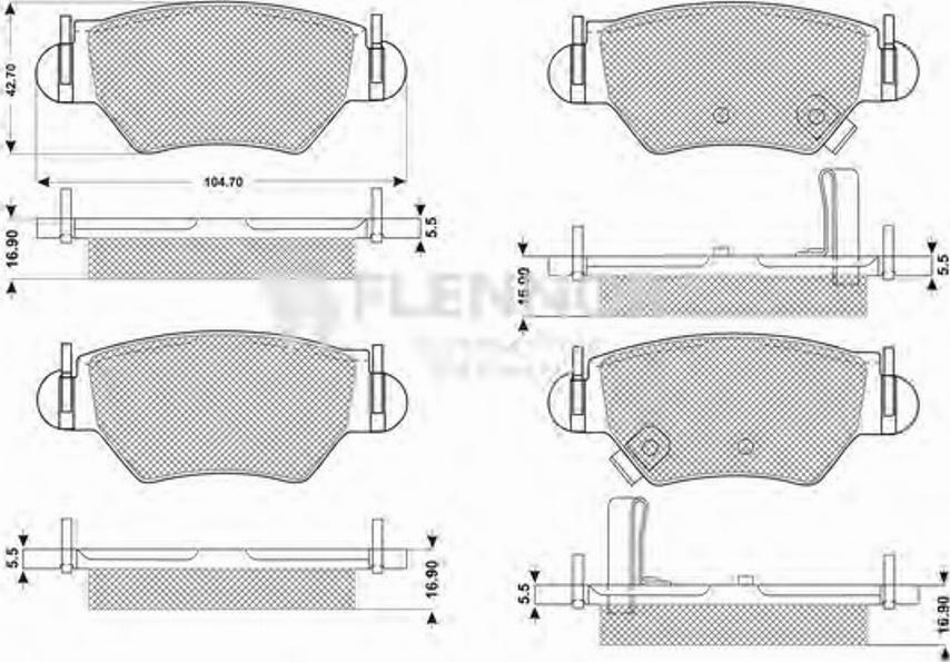 Flennor FB210540 - Brake Disc autospares.lv