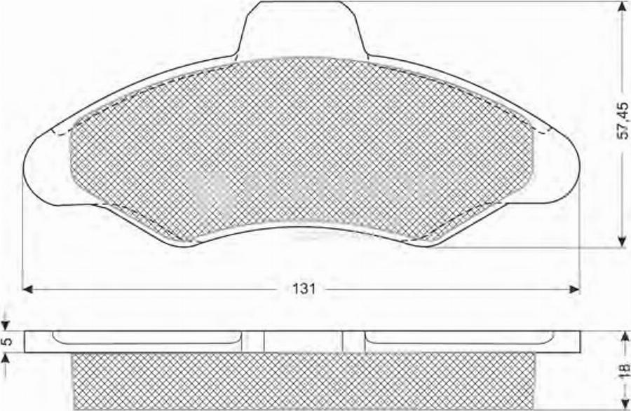 Flennor FB210156 - Brake Pad Set, disc brake autospares.lv