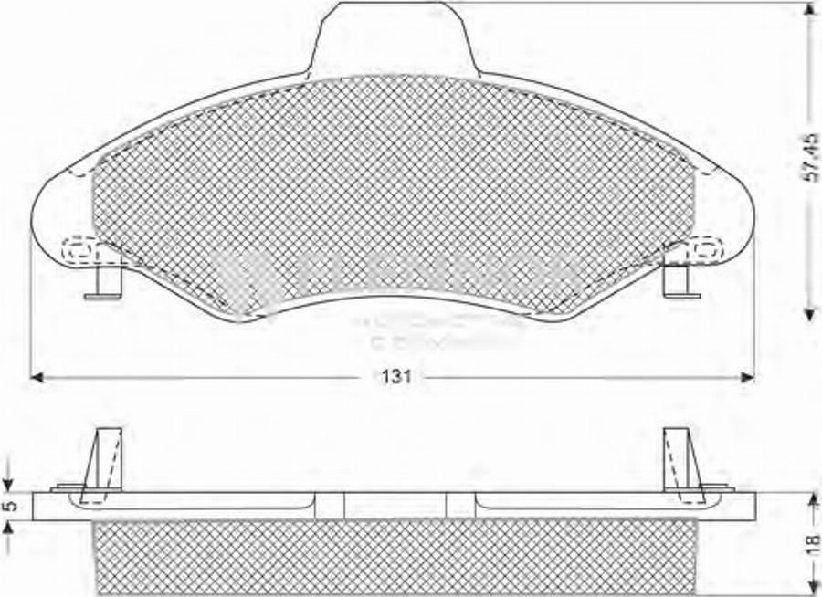 Flennor FB210273 - Brake Pad Set, disc brake autospares.lv