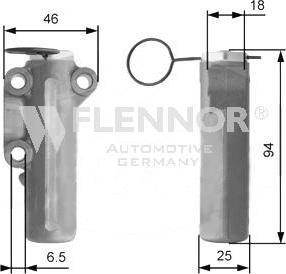 Flennor FD99022 - Vibration Damper, timing belt autospares.lv