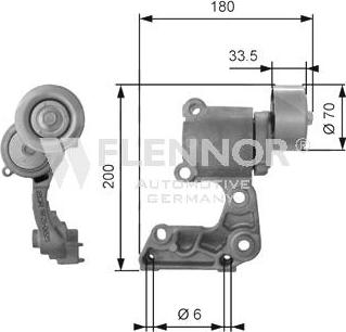 Flennor FS99470 - Pulley, v-ribbed belt autospares.lv