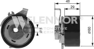 Flennor FS99323 - Tensioner Pulley, timing belt autospares.lv