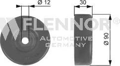 Flennor FS99245 - Pulley, v-ribbed belt autospares.lv