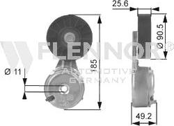 Flennor FS99263 - Pulley, v-ribbed belt autospares.lv