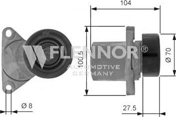 Flennor FS54916 - Pulley, v-ribbed belt autospares.lv