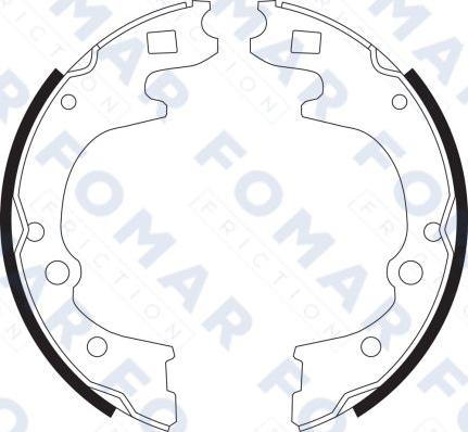 FOMAR Friction FO 9096 - Brake Shoe Set autospares.lv