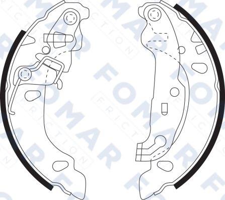 FOMAR Friction FO 9097 - Brake Shoe Set autospares.lv