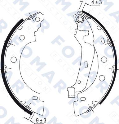 FOMAR Friction FO 9046 - Brake Shoe Set autospares.lv