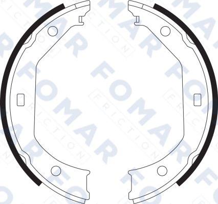 FOMAR Friction FO 9065 - Brake Shoe Set autospares.lv