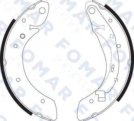 FOMAR Friction FO 9068 - Brake Shoe Set autospares.lv