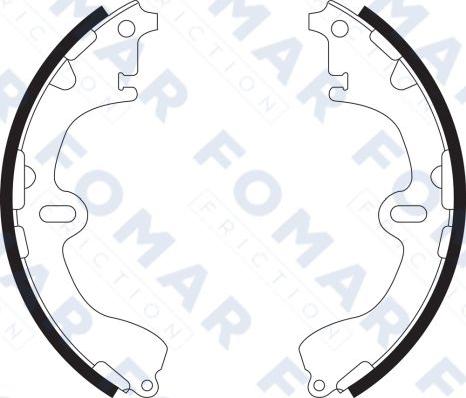 FOMAR Friction FO 9062 - Brake Shoe Set autospares.lv