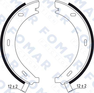 FOMAR Friction FO 9010 - Brake Shoe Set autospares.lv