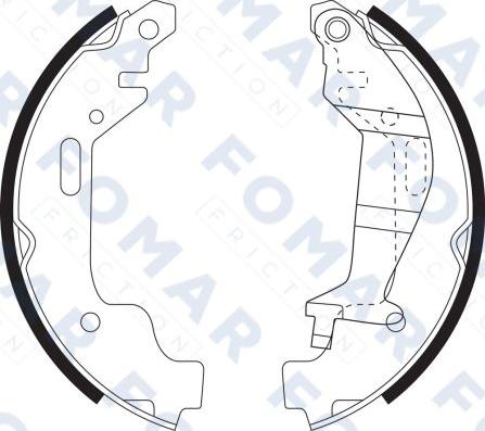 FOMAR Friction FO 9084 - Brake Shoe Set autospares.lv