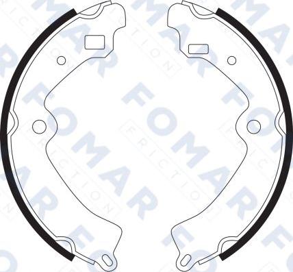 FOMAR Friction FO 9085 - Brake Shoe Set autospares.lv