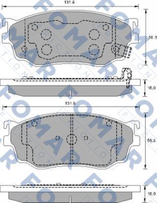 FOMAR Friction FO 903381 - Brake Pad Set, disc brake autospares.lv