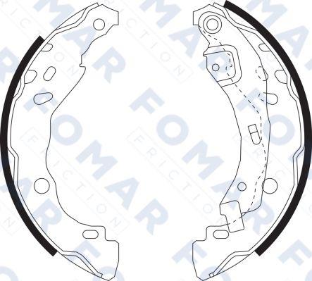 FOMAR Friction FO 9074 - Brake Shoe Set autospares.lv