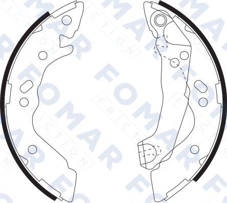 FOMAR Friction FO 9073 - Brake Shoe Set autospares.lv