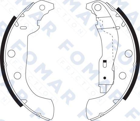 FOMAR Friction FO 9103 - Brake Shoe Set autospares.lv