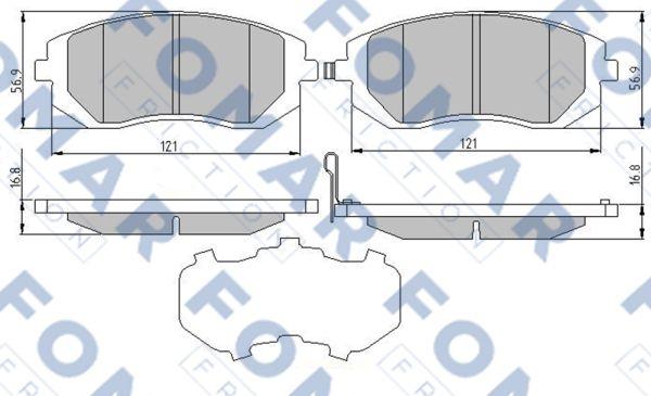 FOMAR Friction FO 973881 - Brake Pad Set, disc brake autospares.lv